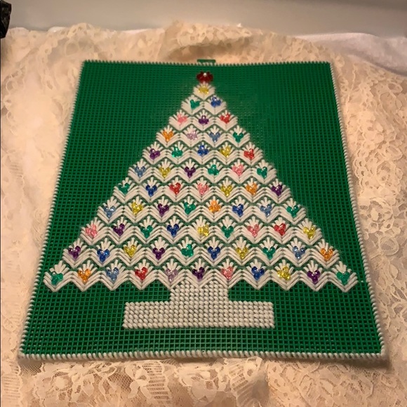 Other - ESTATE Item Christmas Tree Needle Point Vintage